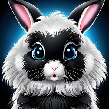 Captivating Charm: Exploring the Multifaceted Expressions and Gestures of Adorable Angora Rabbits.(Generative AI)