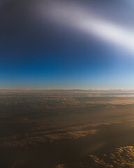 비행기에서 바라본 내륙의 모습