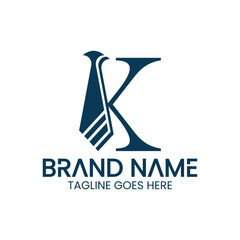 letter K tie logo