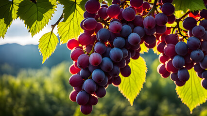 A bunch of fresh grapes, healthy eating, fruit
