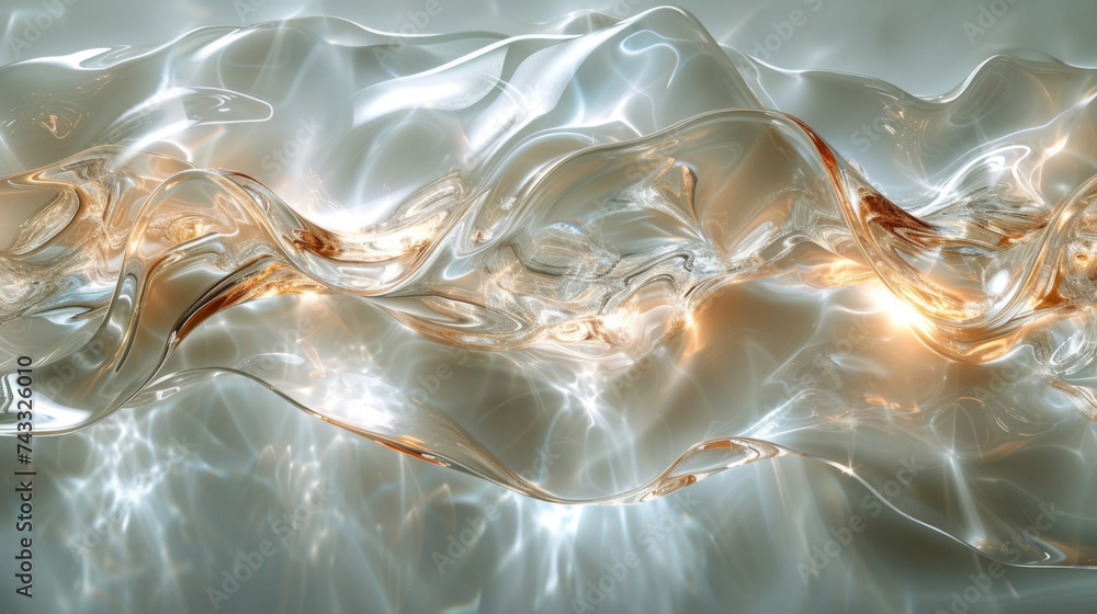 Poster closeup of a gl surface capturing the mix of smooth and jagged edges and the play of light and shado