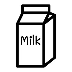 Milk box icon