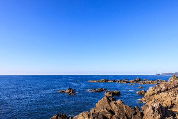 江須崎島からの朝風景　和歌山県すさみ町