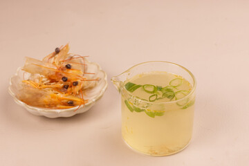 Stock from Shrimp Heads and Shells.