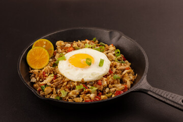 Bangus Sisig is Filipino Traditional Food Made with Flaked Milk Fish, Citrus Juice and Peppers. 