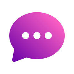 chat bubble gradient icon