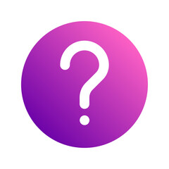 question gradient icon