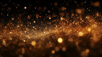 Glittering star particles. 4K background material for luxurious background