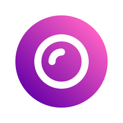 camera shutter gradient icon