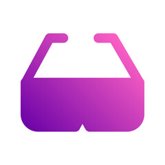 Obraz premium 3d glasses gradient icon