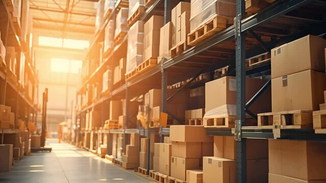 stock product inventory on shelf at distribution warehouse. logistic business ship and deliver, professional, stock, manage, movement, logistic, storage, delivering, shipping, supply, storehouse
