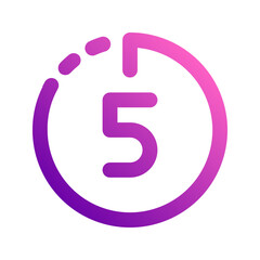 timer gradient icon