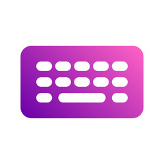 keyboard gradient icon