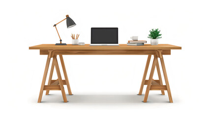 modern working table vector on white background