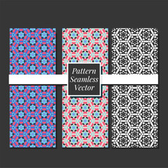 Collection of High Quality Seamless Patterns, with images of traditional Indonesian motifs and bright colors