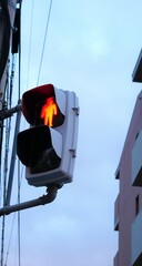 赤信号の横断歩道