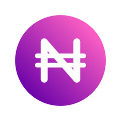 Obraz premium naira gradient icon