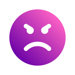 angry gradient icon