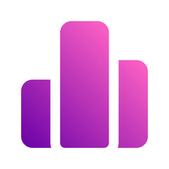 bar chart gradient icon