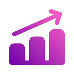 growth gradient icon
