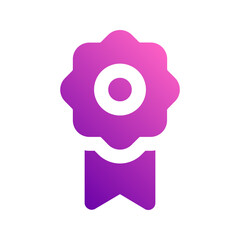 Obraz premium badge gradient icon