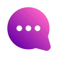 conversation gradient icon