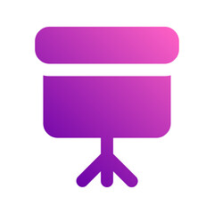 projector screen gradient icon