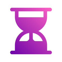 sand clock gradient icon