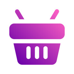 shopping basket gradient icon
