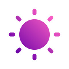 sun gradient icon