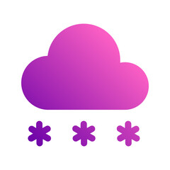 snowfall gradient icon