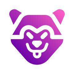 wolf gradient icon
