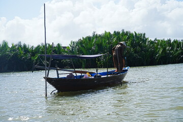 Coconut Boat in Hoi An, Vietnam - ベトナム ホイアン ココナッツフォレスト ココナッツボート