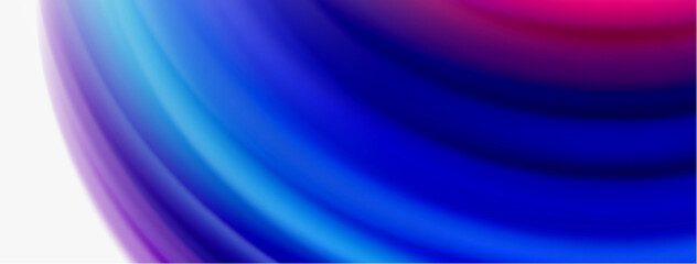 Rainbow color silk blurred wavy line background on white, luxuriously vibrant visually captivating backdrop. Stunning blend of colors reminiscent of rainbow, silky and gracefully blurred wavy pattern