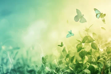 Papier Peint photo Lavable Papillons en grunge beautiful spring butterfly earth day background