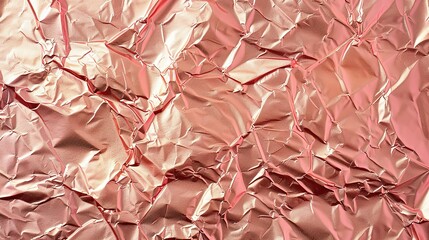 Obraz premium Rose gold pink background foil leaf metallic texture wrapping paper for shiny wallpaper design decoration