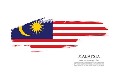 Flag of Malaysia, vector illustration