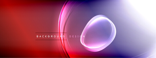 Vector abstract background - liquid transparent bubble shapes on fluid gradient with shadows and light effects