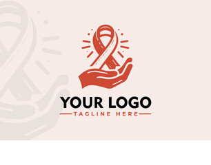Cancer Vector Awareness Logo World Cancer Day Illustration