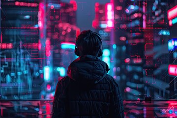 Fototapeta premium cyberfuture crypto