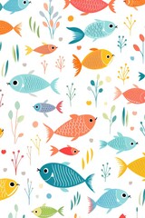 Pattern of colored fish