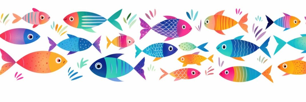 Pattern of colored fish