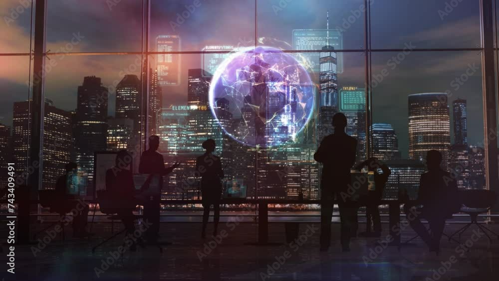 Poster artificial intelligence works on the code.