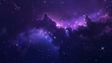 Obraz na płótnie Canvas Astronomical background with colorful starry universe