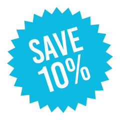sale up to 10% sticker, label,badge, price tage isolated on white background