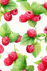 Berry pattern on light background