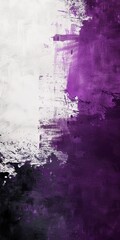 Abstract white wallpaper with small touch of Purple and Black Painting Texture Background