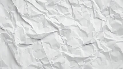 Obraz premium White crumpled paper texture
