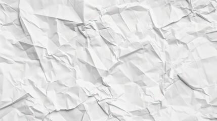 Obraz premium White crumpled paper texture