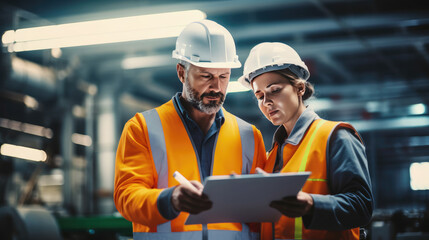 Hardworking individuals in warehouses and factories, ensuring safety and productivity in the construction and industrial sectors